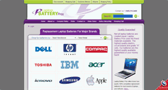 Desktop Screenshot of laptopbatterypros.com